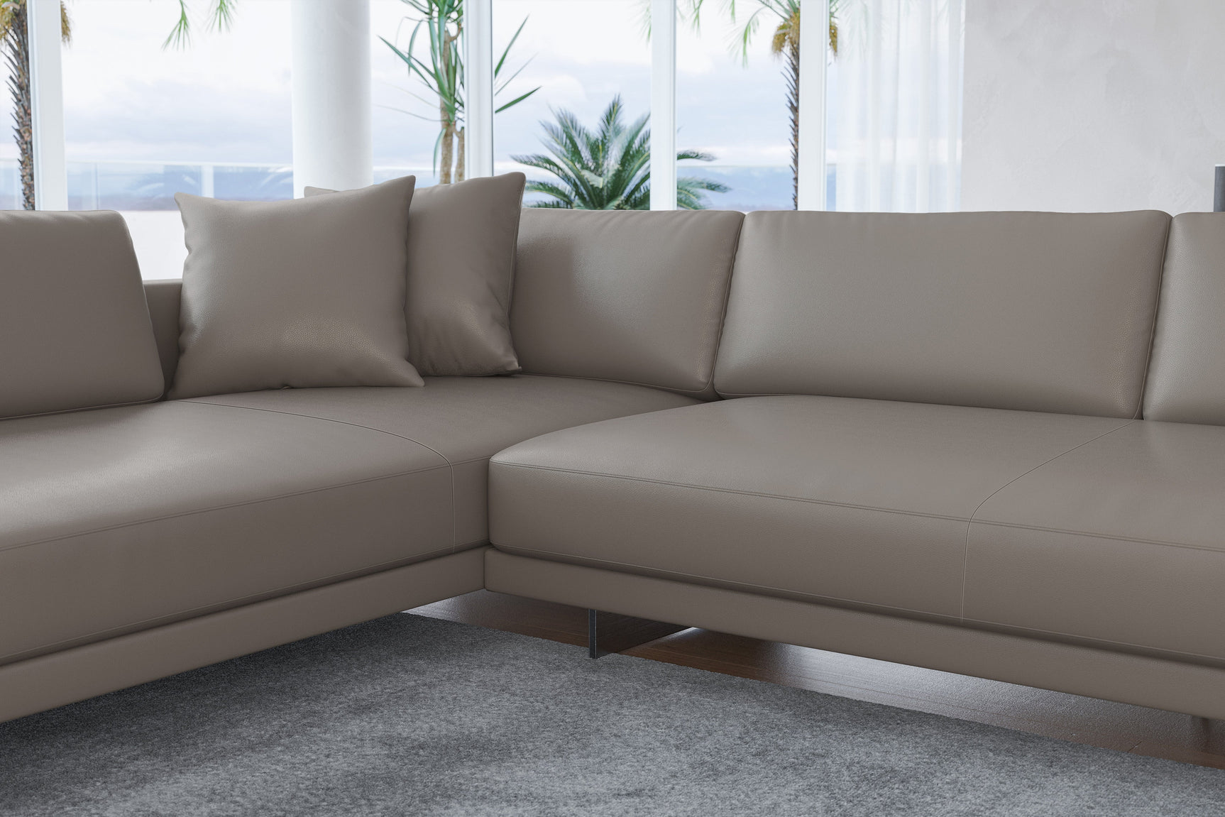Valencia Alessandro Top calidad de piel, Sofa Modular