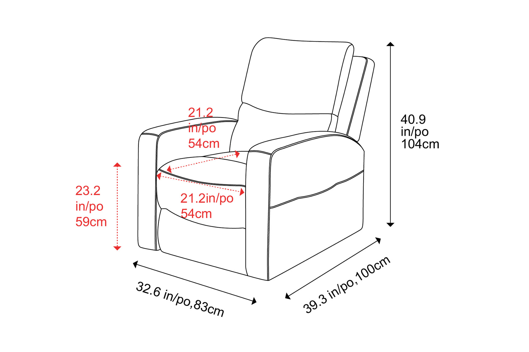 Hector Individual - Reclinable Sofa